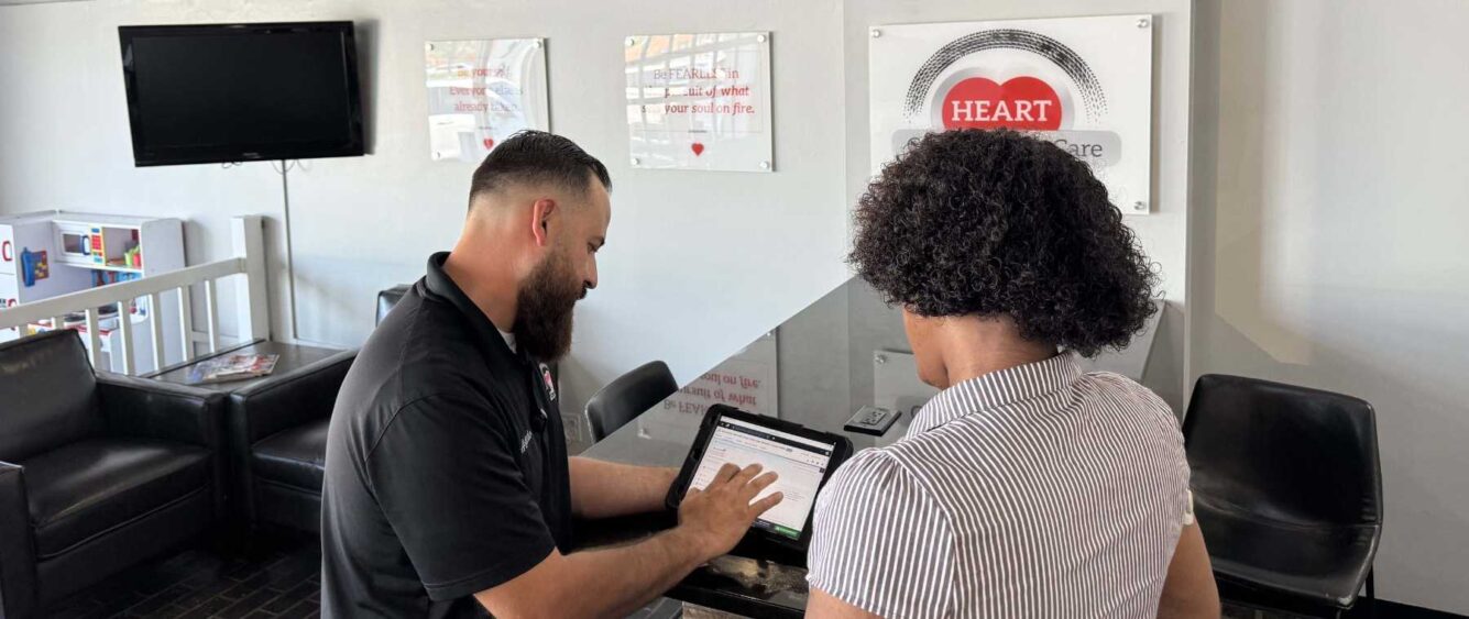 team members working