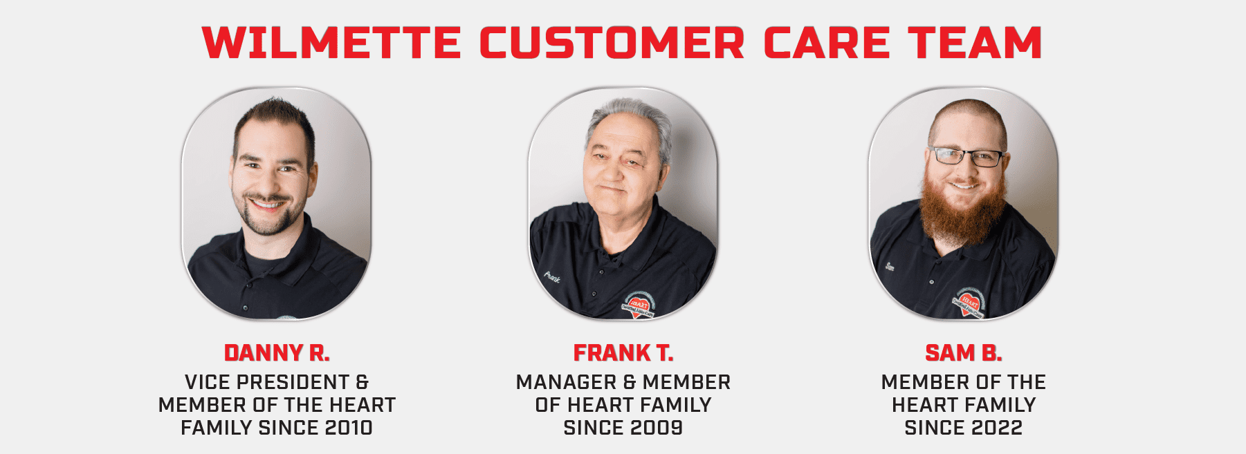 Wilmette customer care team