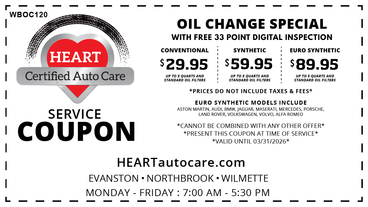 Oil Change Coupon - Save on your weekly service