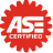 ASE certified technician badge icon