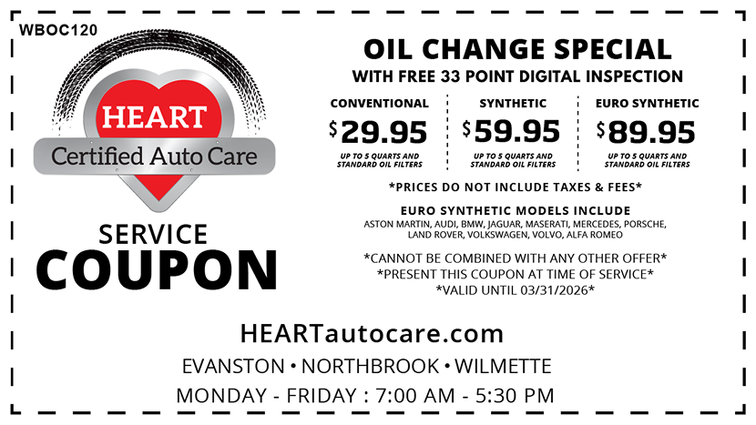Oil change special coupon
