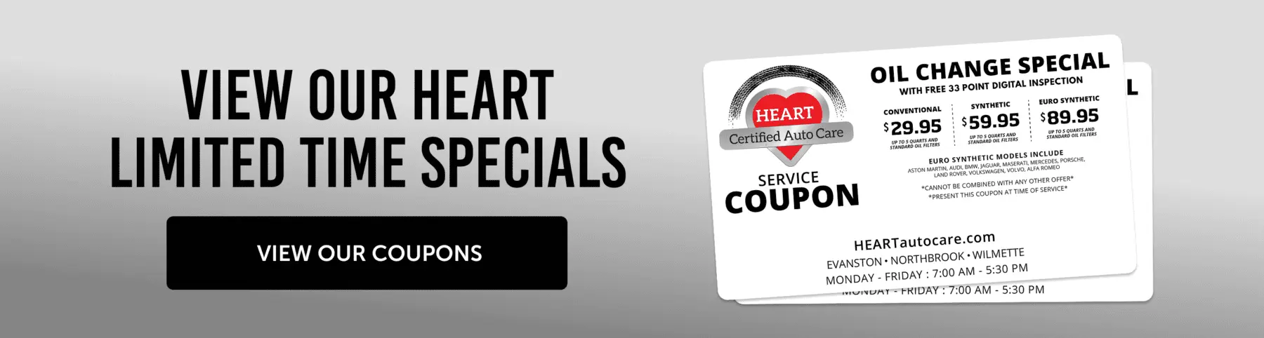 oil chnage coupon details