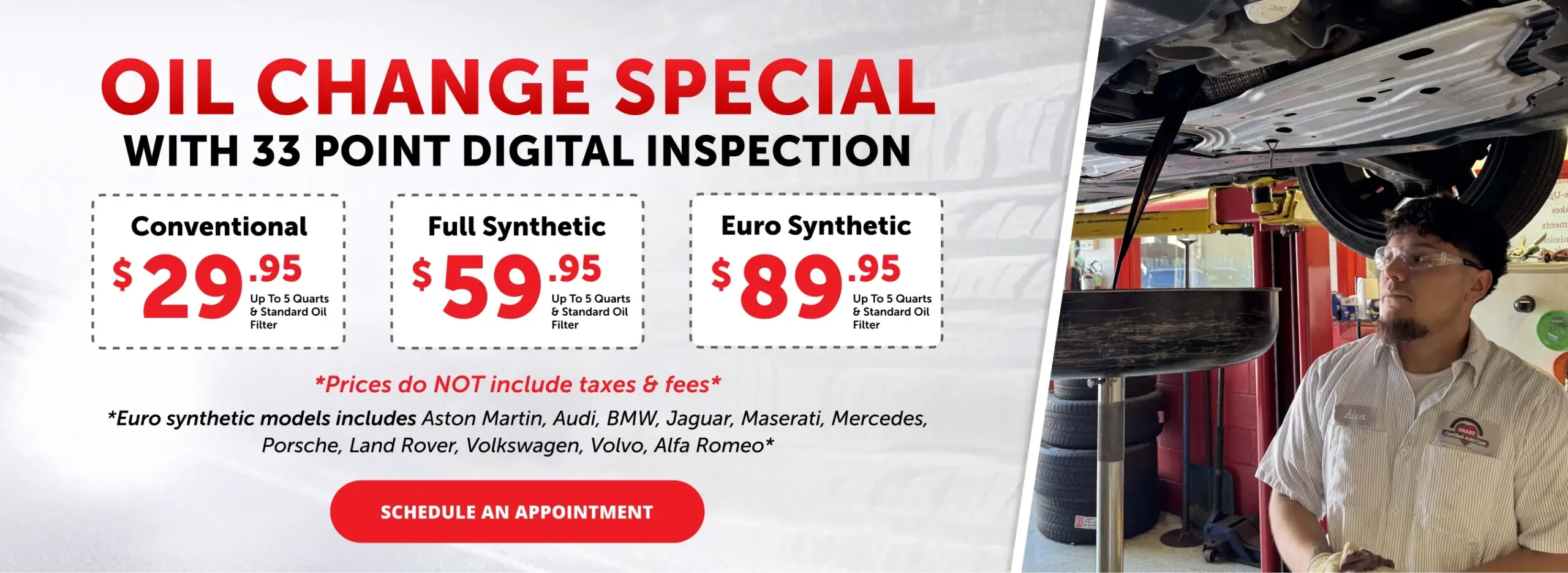 Memorial day oil change special