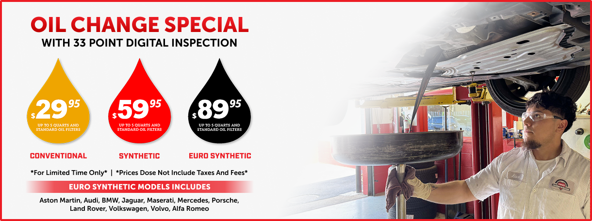Oil Change Special with 33 point digital inspection promotion