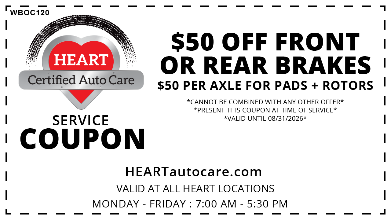 Brake Service Coupon - Discount on brake services