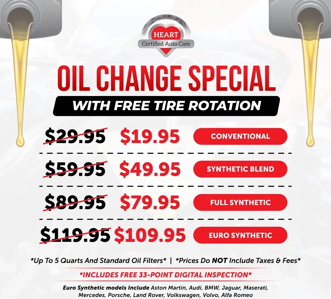 Oil change with free digital inspection promotion