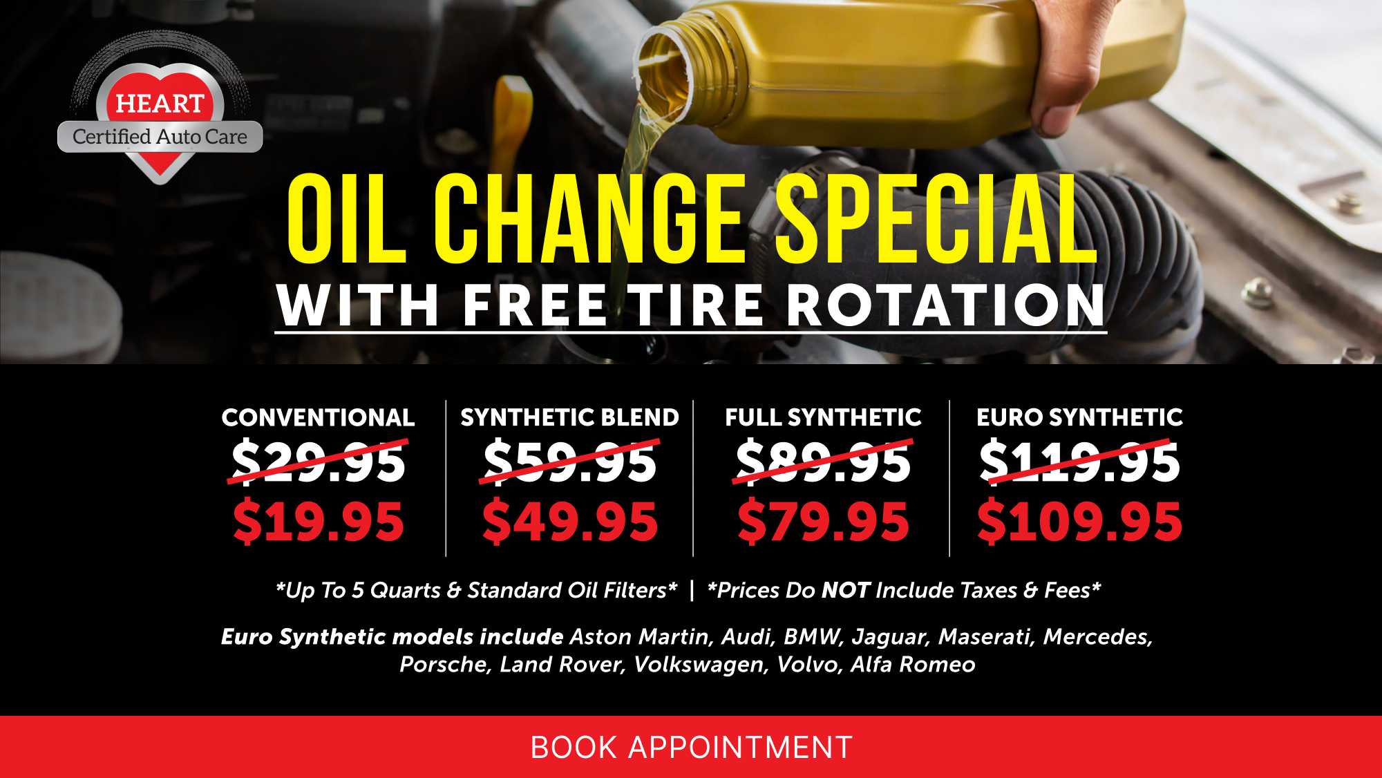 Find the Best Oil Change Deals at HEART Certified Auto Care