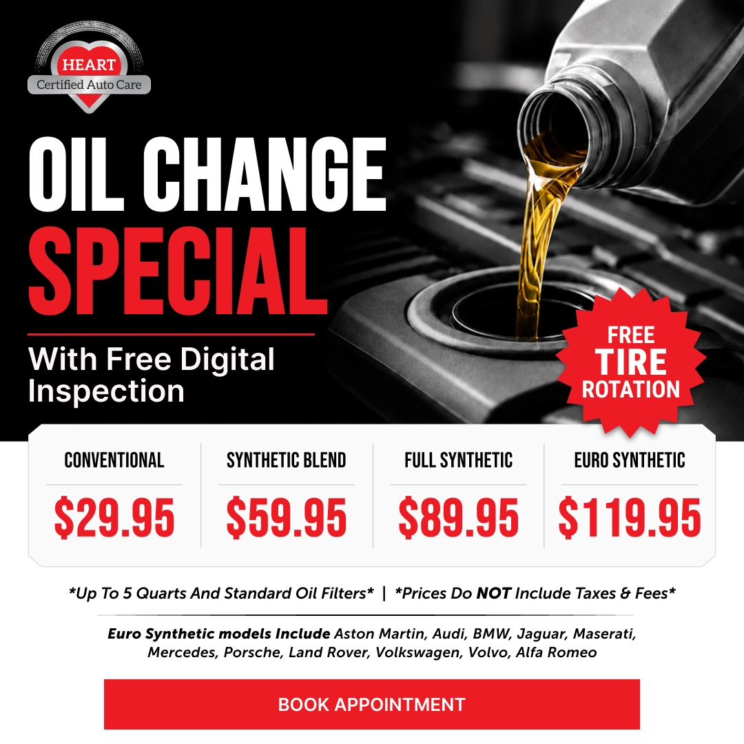 Oil change with free digital inspection promotion