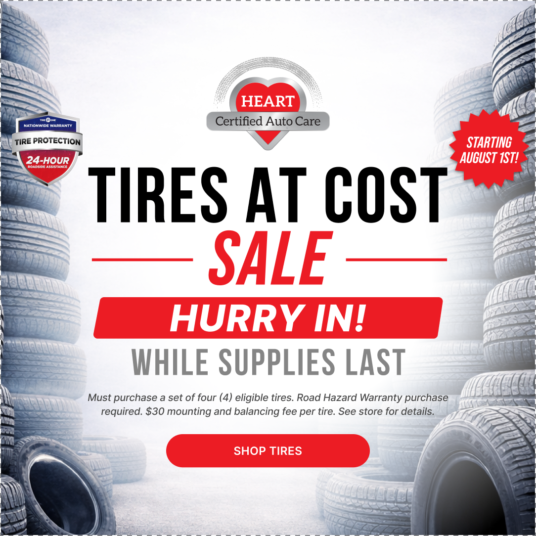Tire at cost sale promotion