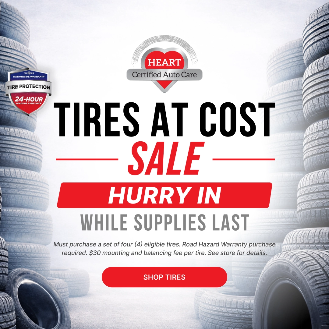 Tire at cost sale promotion