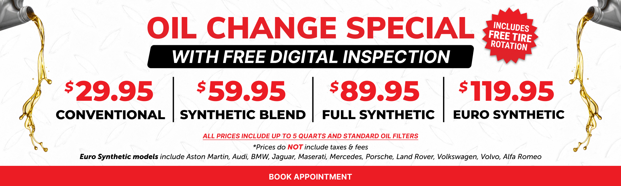 Summer sale oil change special