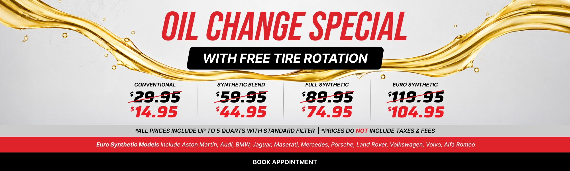 Summer sale oil change special