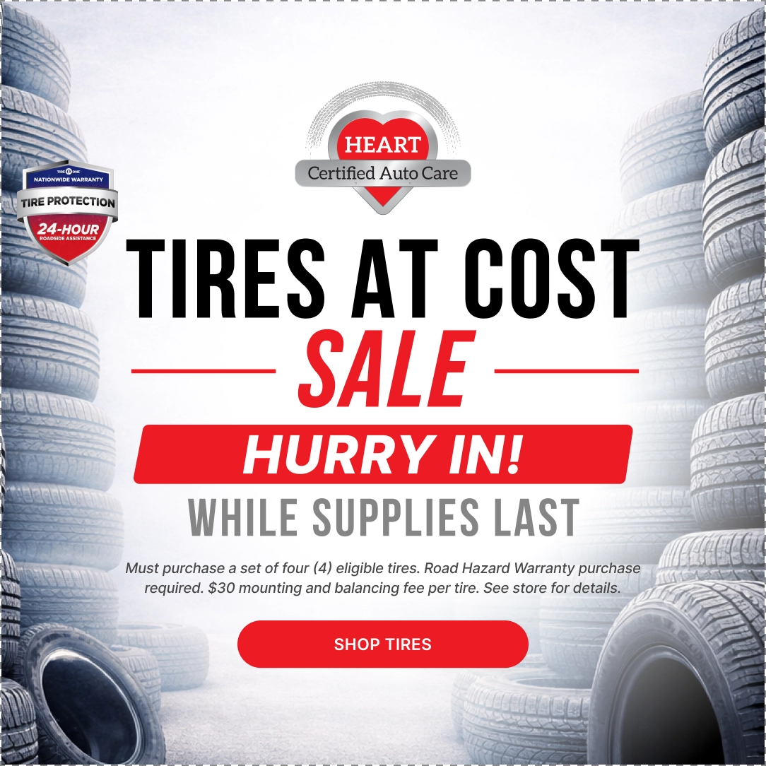 Tire at cost sale promotion