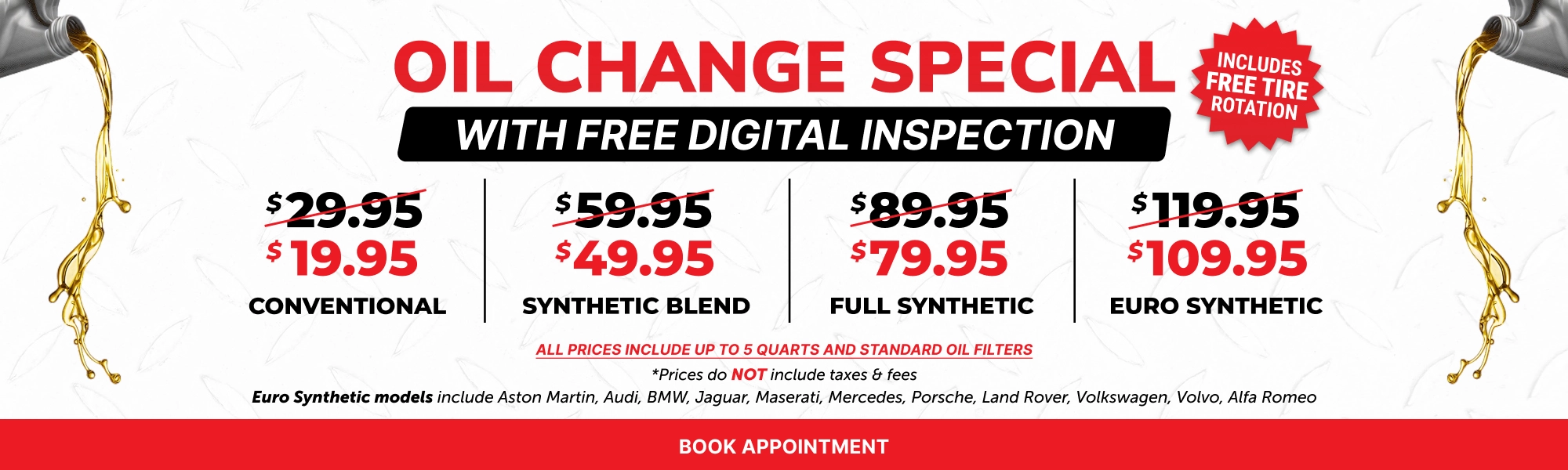 Summer sale oil change special