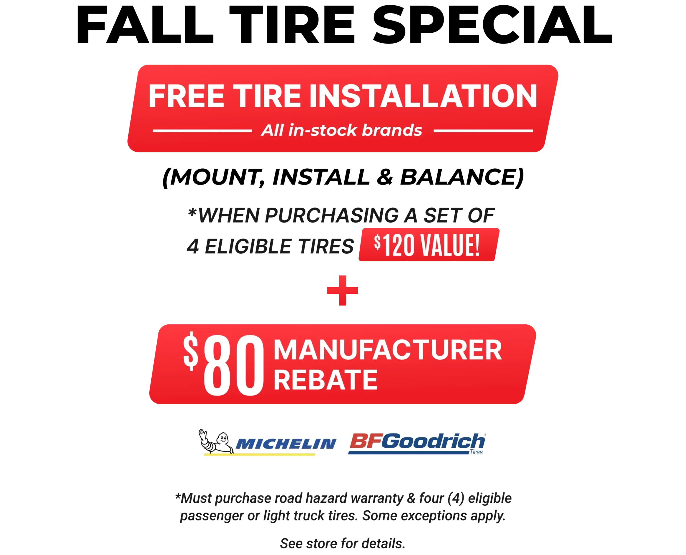 Fall Tire Special Promotion 2026