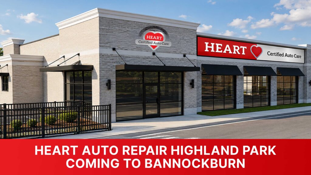Technician servicing vehicle at HEART Auto Repair Highland Park location