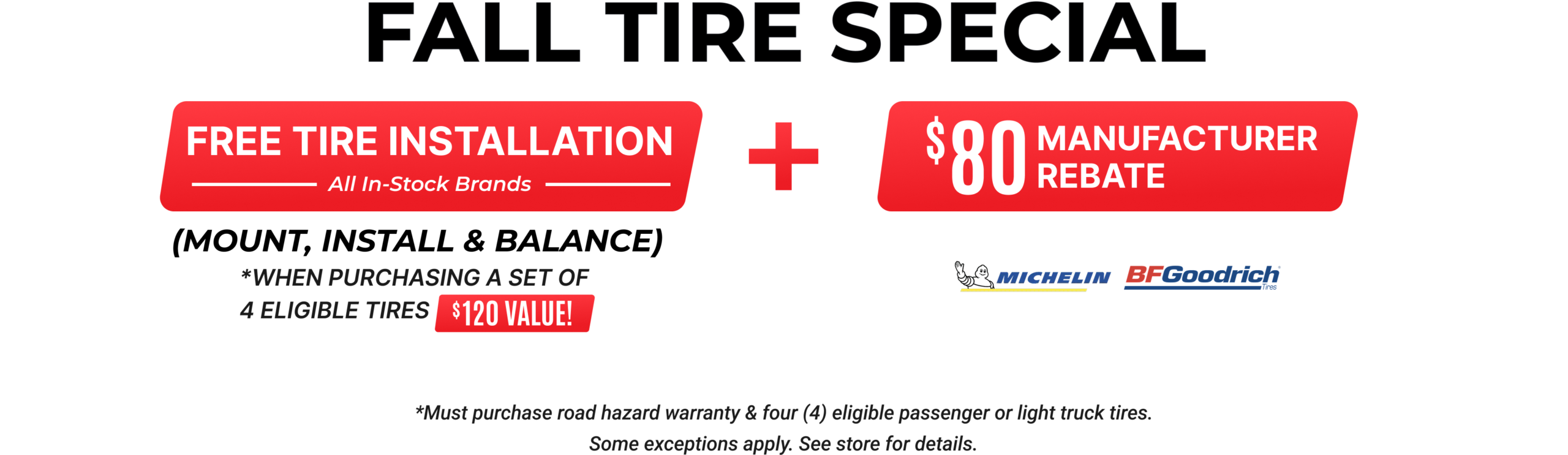 Fall Tire Special Promotion 2026