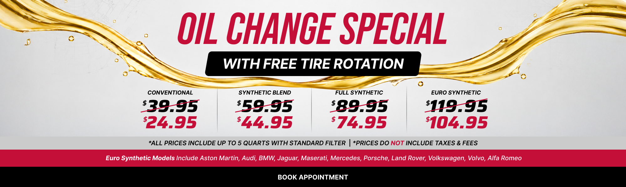 September oil change special