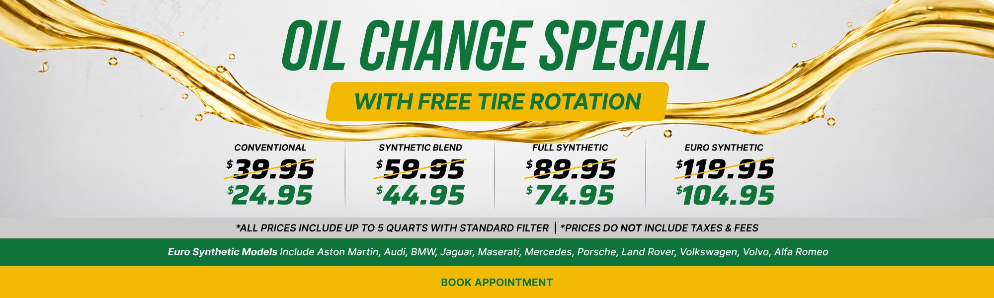 September oil change special